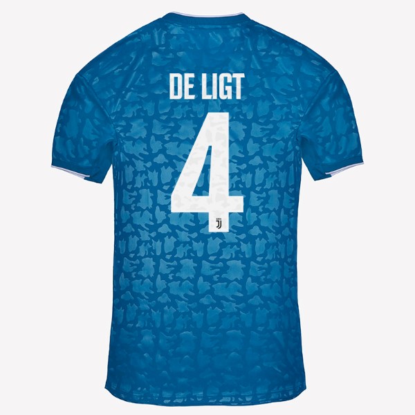 Camiseta Juventus NO.4 De Ligt Replica Tercera Ropa 2019/20 Azul